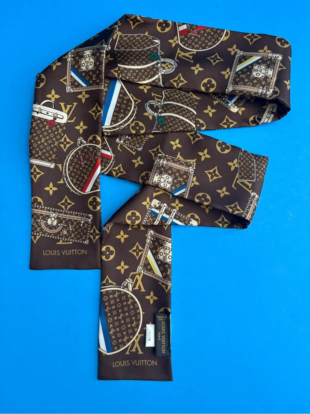 🌼 Louis Vuitton Steamer Trunks Silk Bandeau - with Box